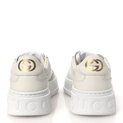 Gucci Calfskin GG Tennis Embossed Perforated Womens Platform 55mm Sneakers 40.5 Great White 6 of 11