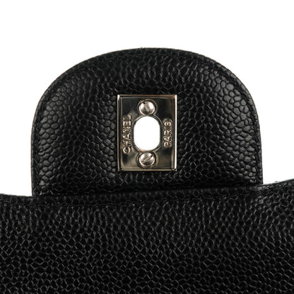 Chanel Caviar Quilted Jumbo Single Flap Black 6 of 8