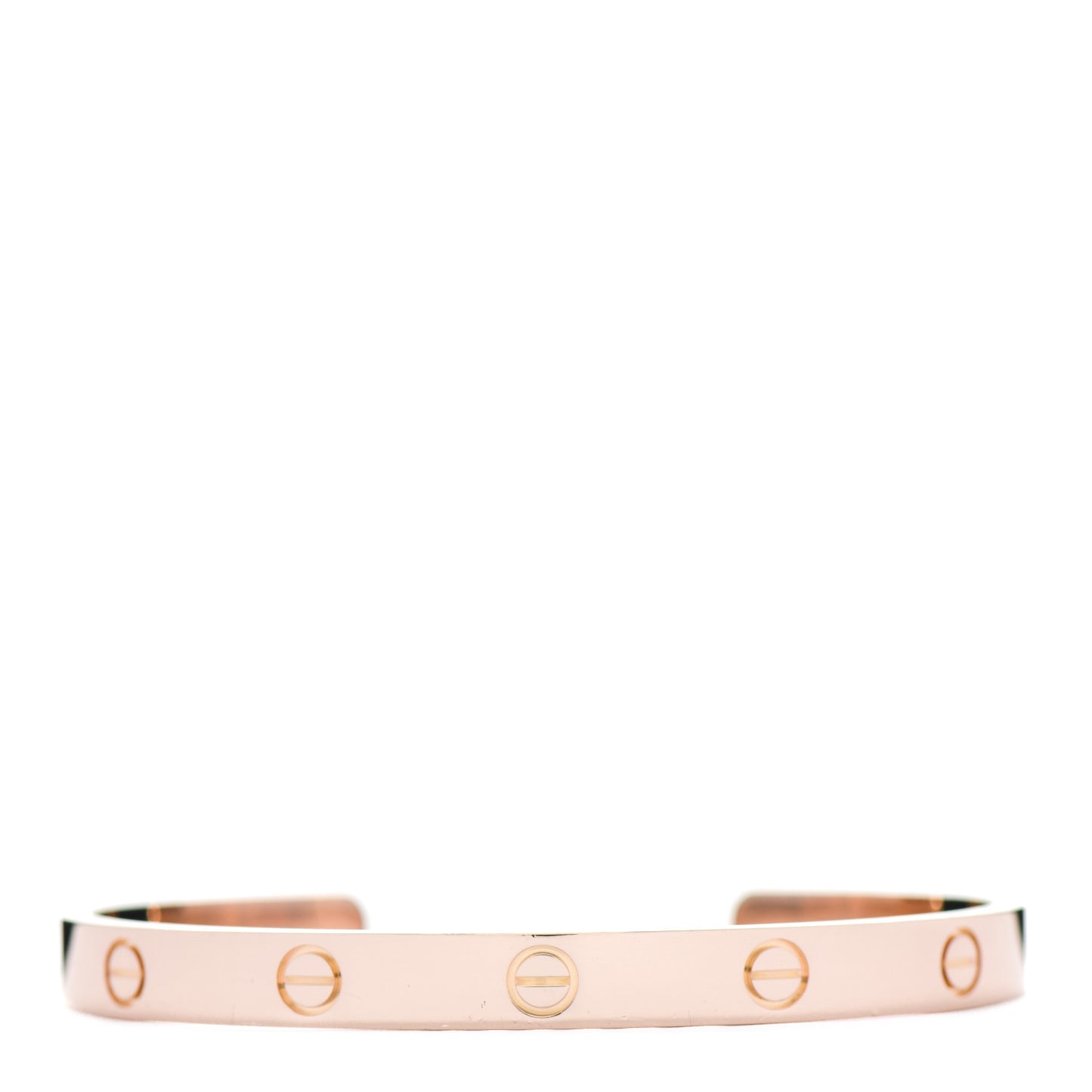 18K Pink Gold LOVE Cuff Bracelet 18