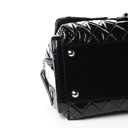 Chanel Patent Quilted Day Glo Flap Bag Black 7 of 10