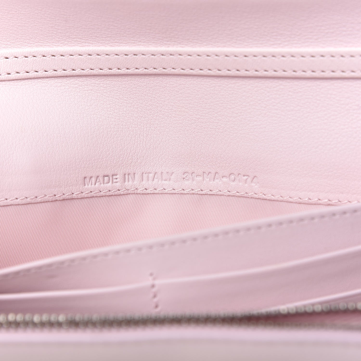 Christian Dior Calfskin Tri-Color Wallet On Chain Pink 9 of 12