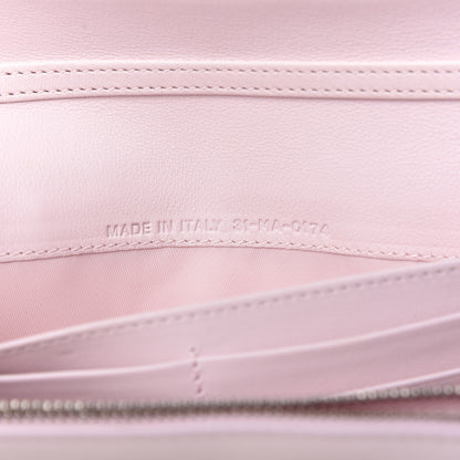 Christian Dior Calfskin Tri-Color Wallet On Chain Pink 9 of 12