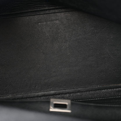 Celine Drummed Calfskin Suede Medium Trapeze Black 5 of 15
