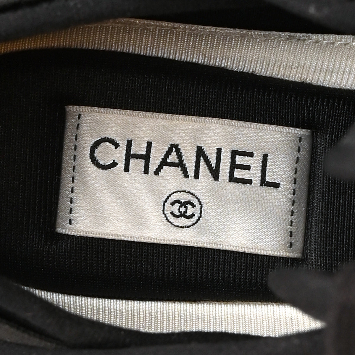 Velvet Calfskin Mixed Fibers CC Sneakers 39 Black