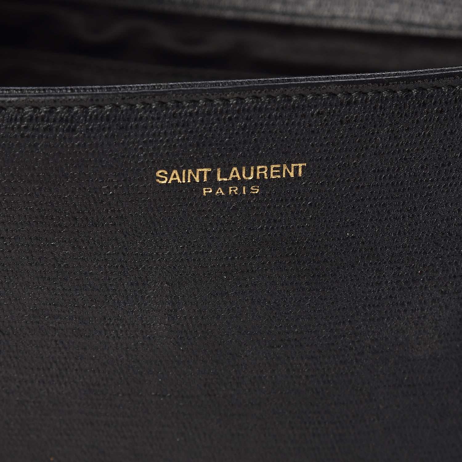 Saint Laurent Textured Calfskin Classic Y Ligne Clutch Black 7 of 15