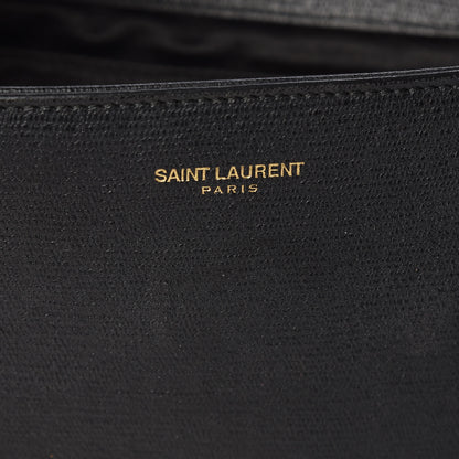 Saint Laurent Textured Calfskin Classic Y Ligne Clutch Black 7 of 15