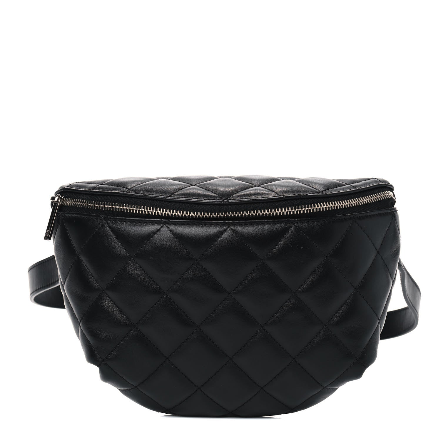 Chanel Calfskin Quilted Waist Belt Bag Black 1 of 4