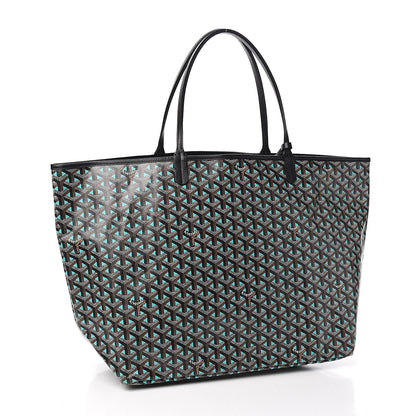 Goyard Goyardine Saint Louis Claire Voie GM Black Blue 3 of 11