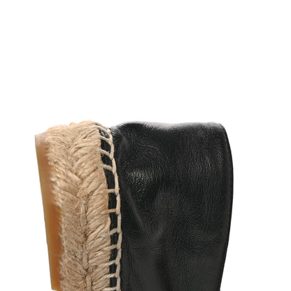 Chanel Lambskin CC Espadrilles 38 Black 10 of 10