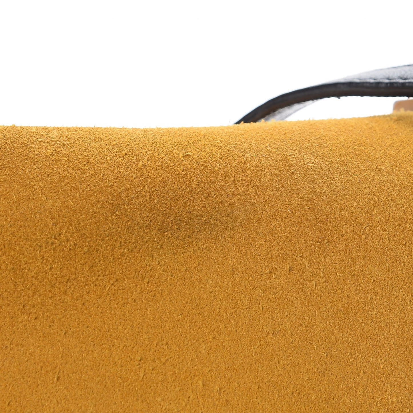 Calfskin Suede All Soft Shoulder Bag Amber