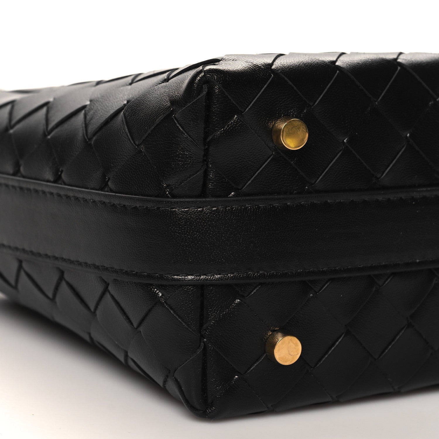 Bottega Veneta Calfskin Nappa Intrecciato Mini Wallace Black 9 of 10