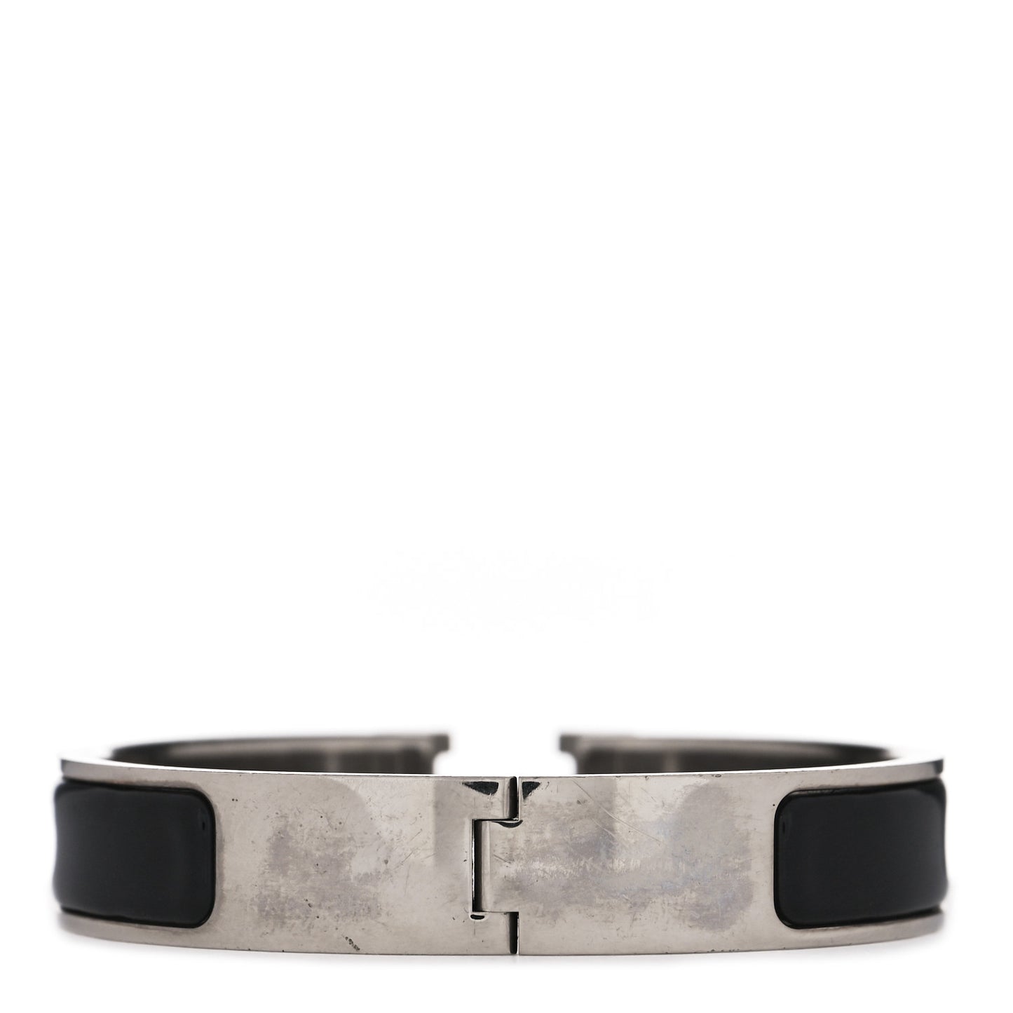 Enamel Narrow Clic Clac H Bracelet PM Black