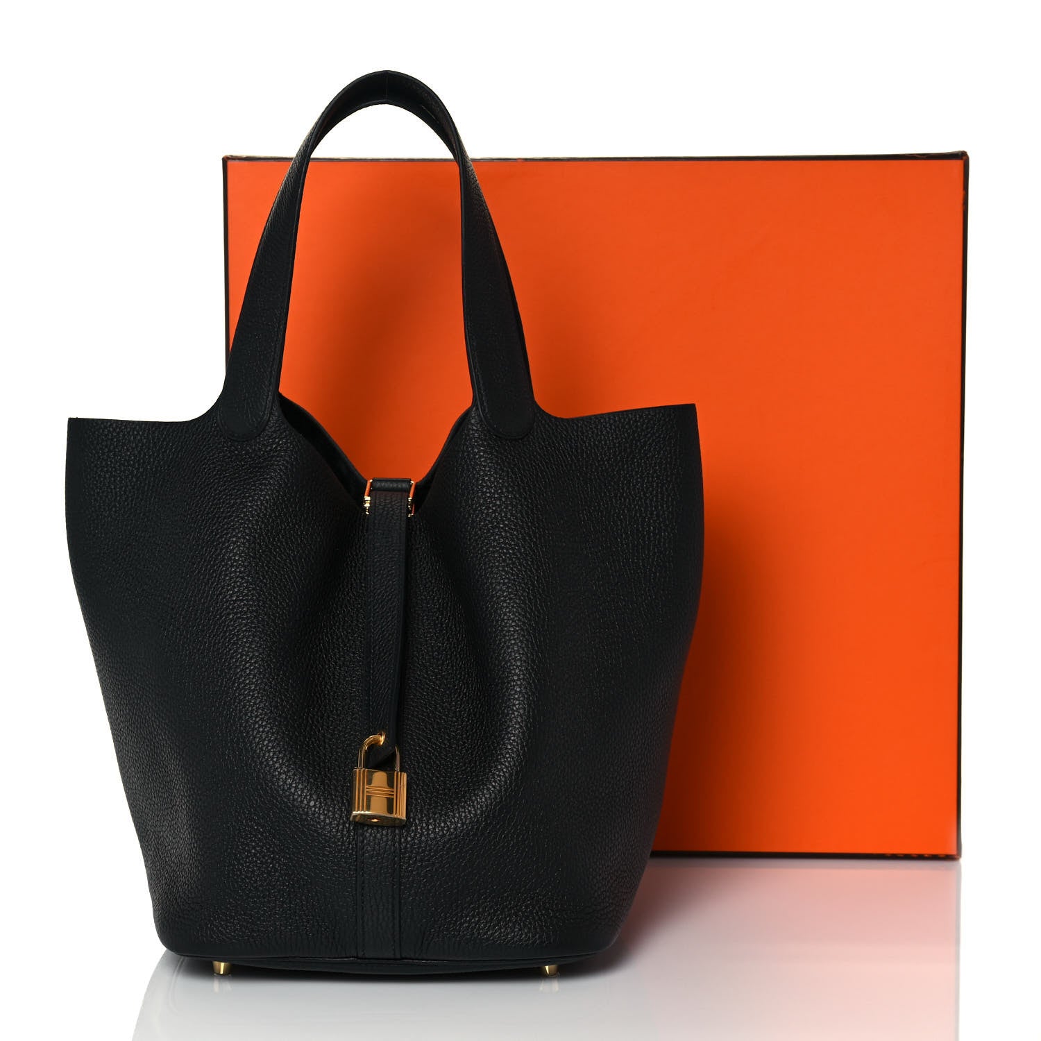 Hermes Taurillon Clemence Picotin Lock 26 GM Black 11 of 11