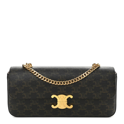 Celine Triomphe Canvas Chain Bag Tan 1 of 10