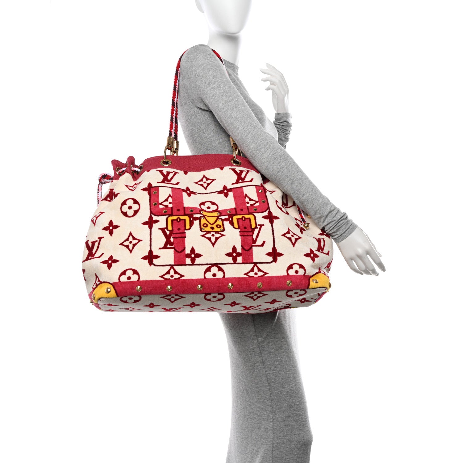 Louis Vuitton Cotton Monogram Eponge Cabas 2 of 9