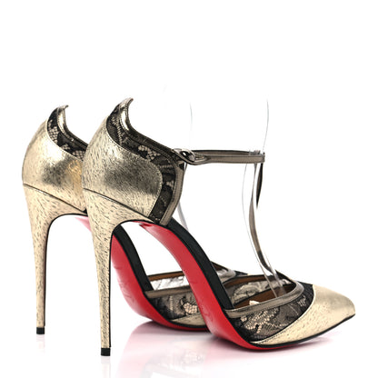 Christian Louboutin Laminate Lace MRS Early 100 Pumps 39 Version Platine 4 of 7