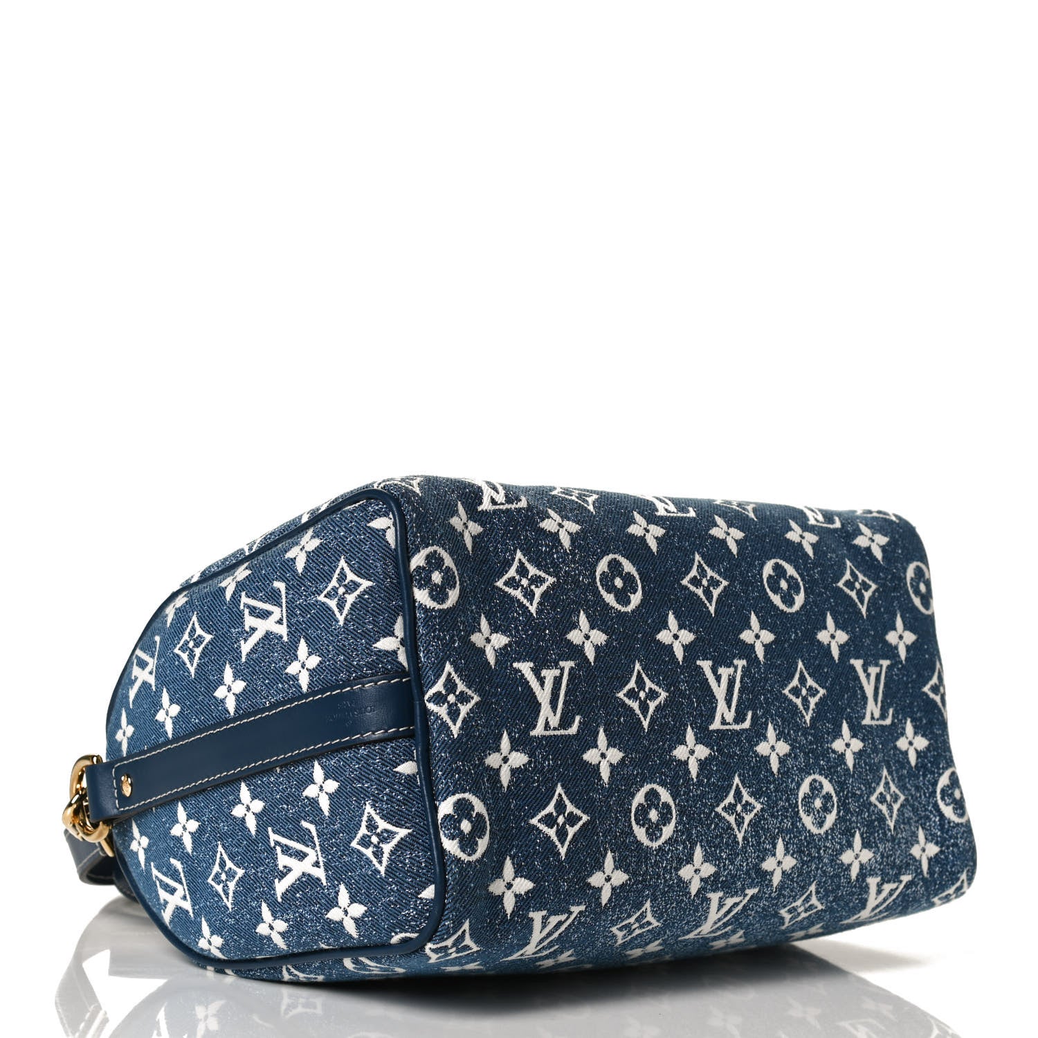 Louis Vuitton Monogram Jacquard Denim Speedy Bandouliere 25 Bleu 4 of 12