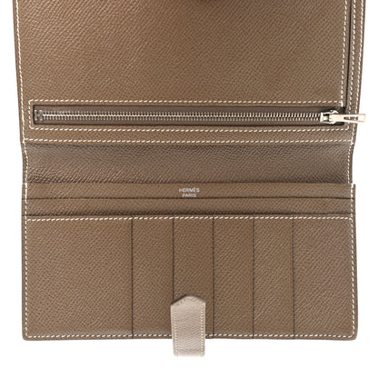 Hermes Epsom Bearn Gusset Wallet Etoupe 5 of 8