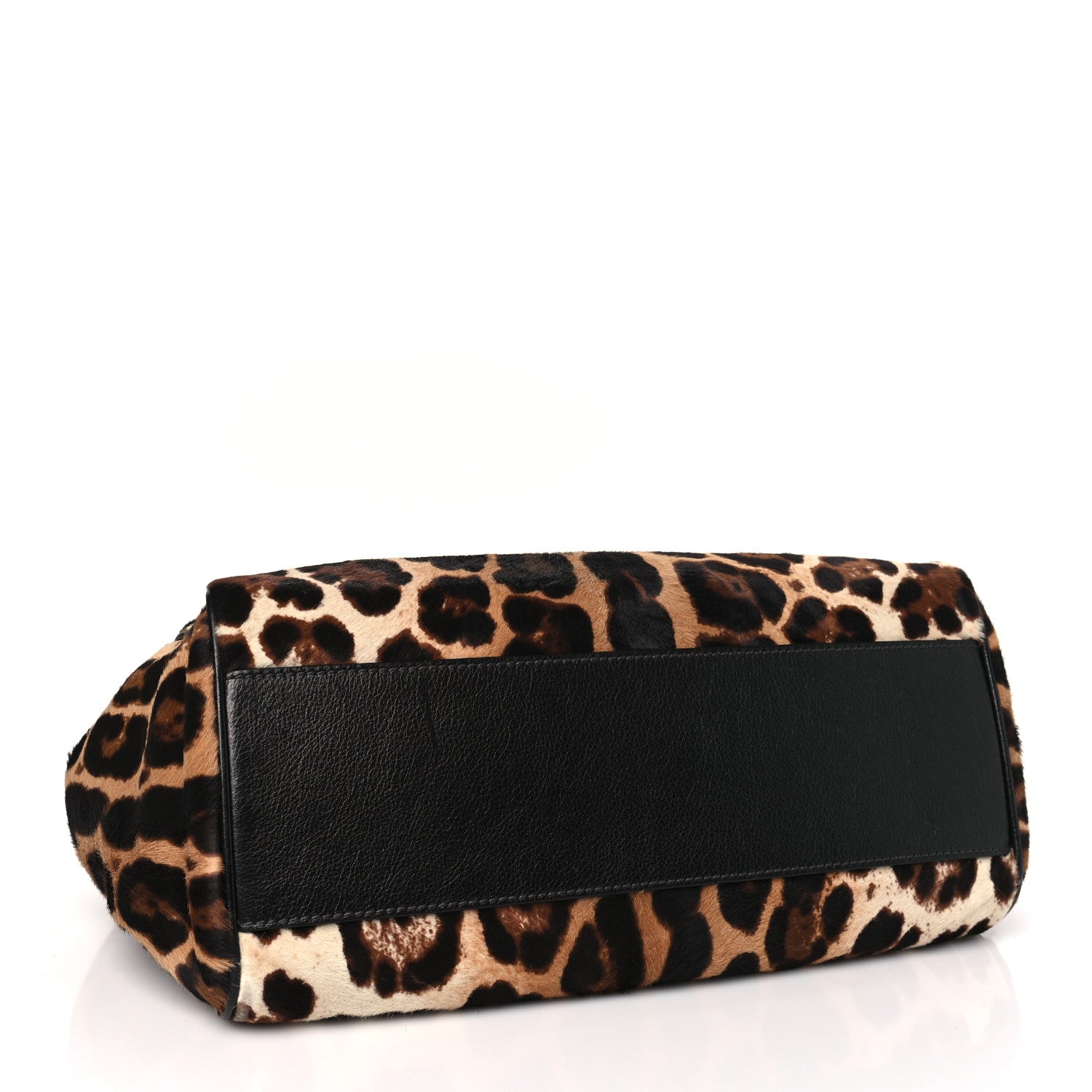 Dolce & Gabbana Calf Hair Leopard Print Large Miss Sicily Satchel Naturale 4 of 10