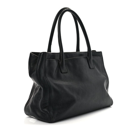 Chanel Calfskin Cerf Executive Shopper Tote Black 3 of 12