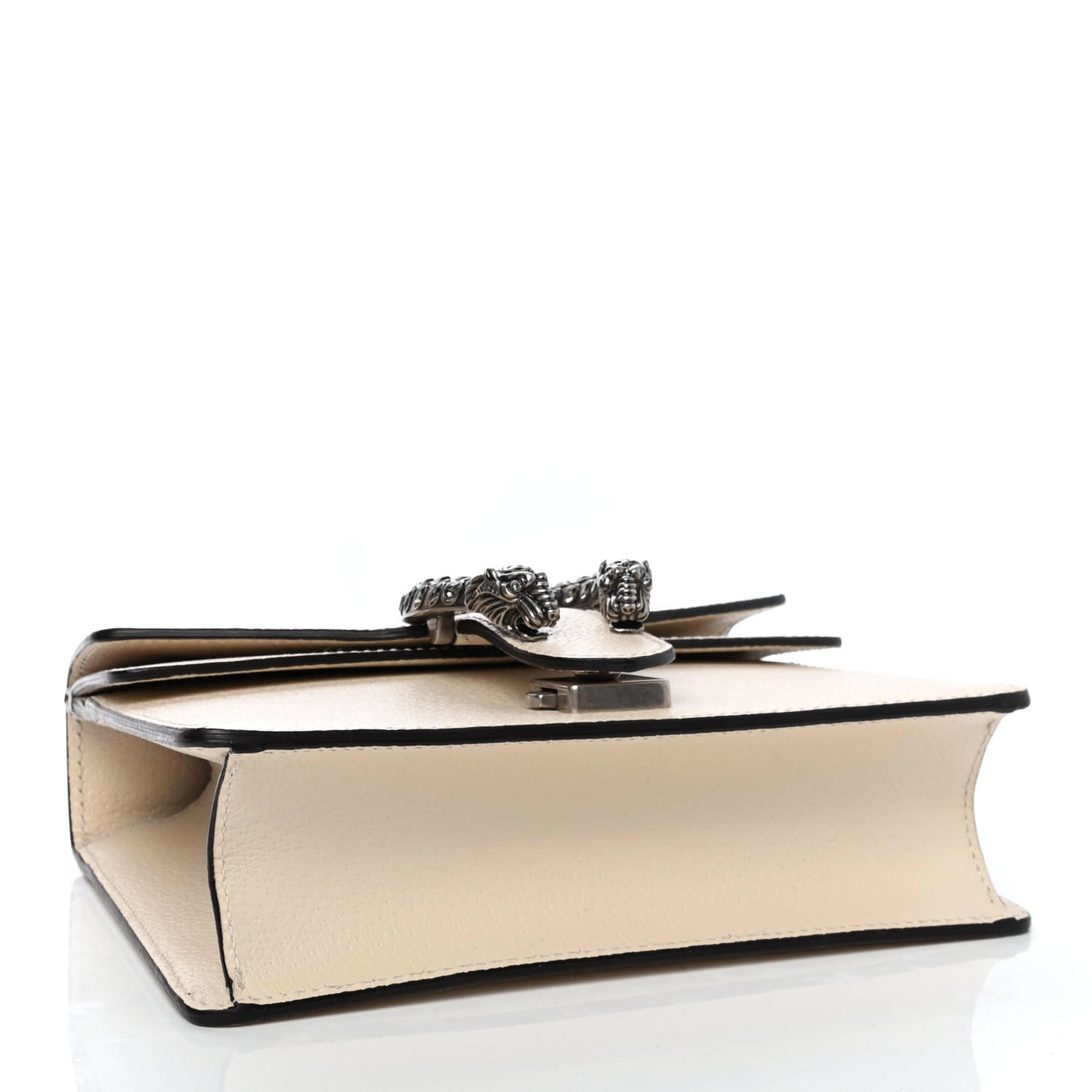 Textured Calfskin Crystal Mini Dionysus Shoulder Bag Mystic White