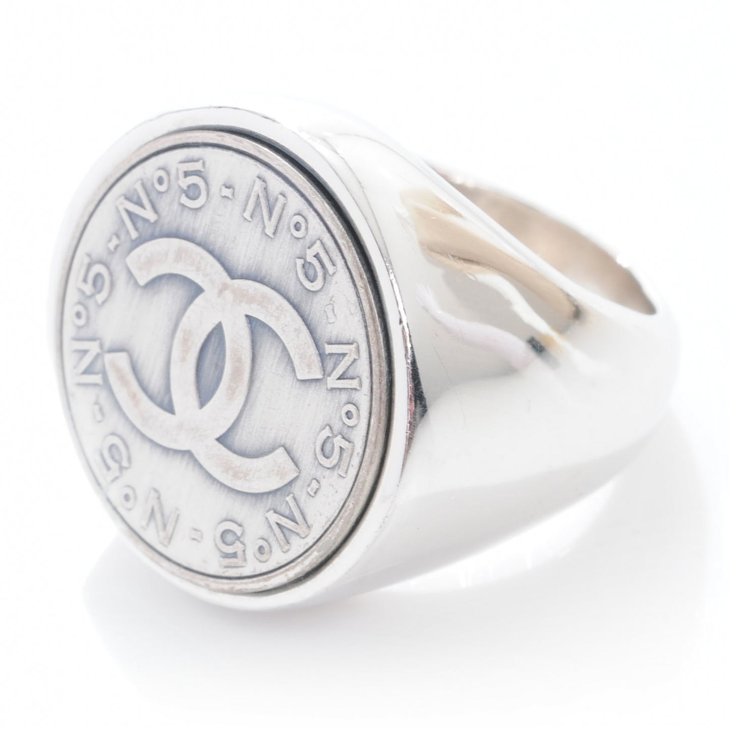 Metal N°5 CC Ring Silver 6.5
