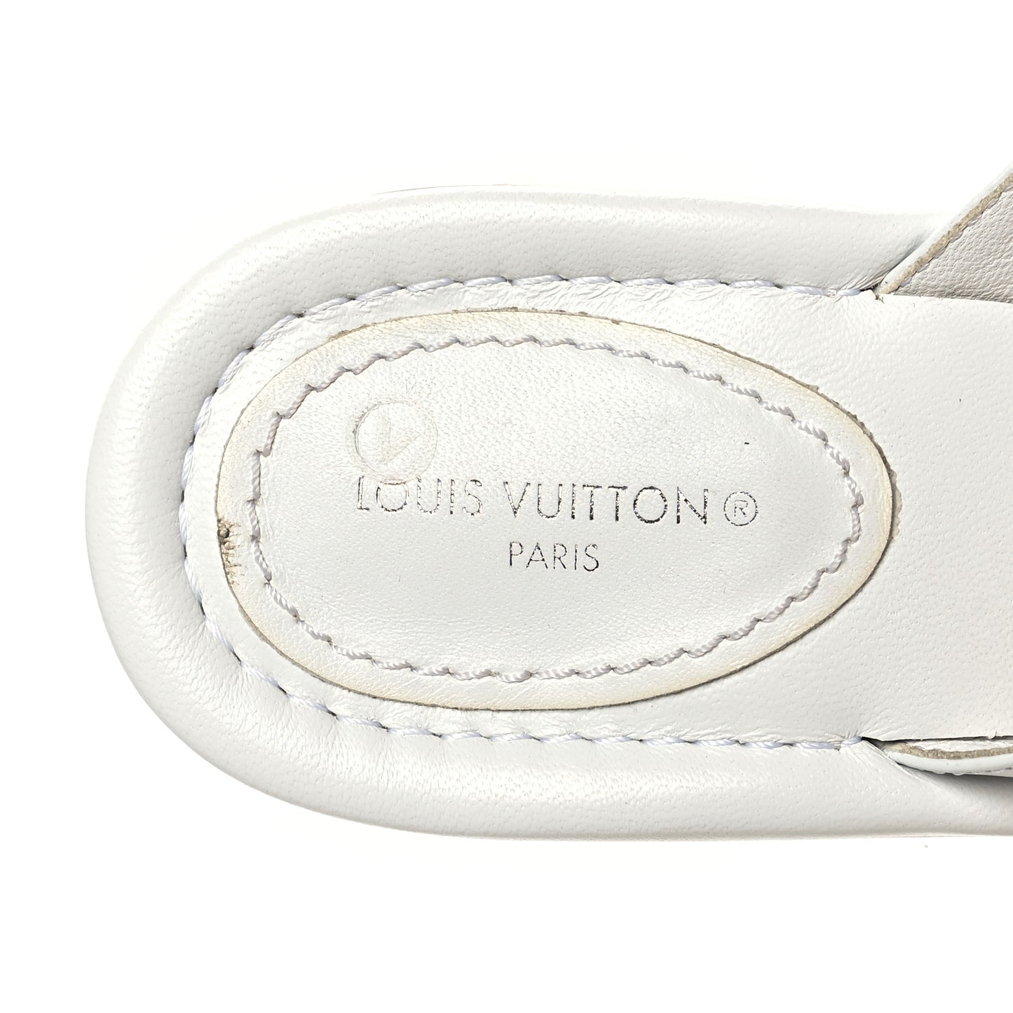 Calfskin Signature Thong Sandal 39 White