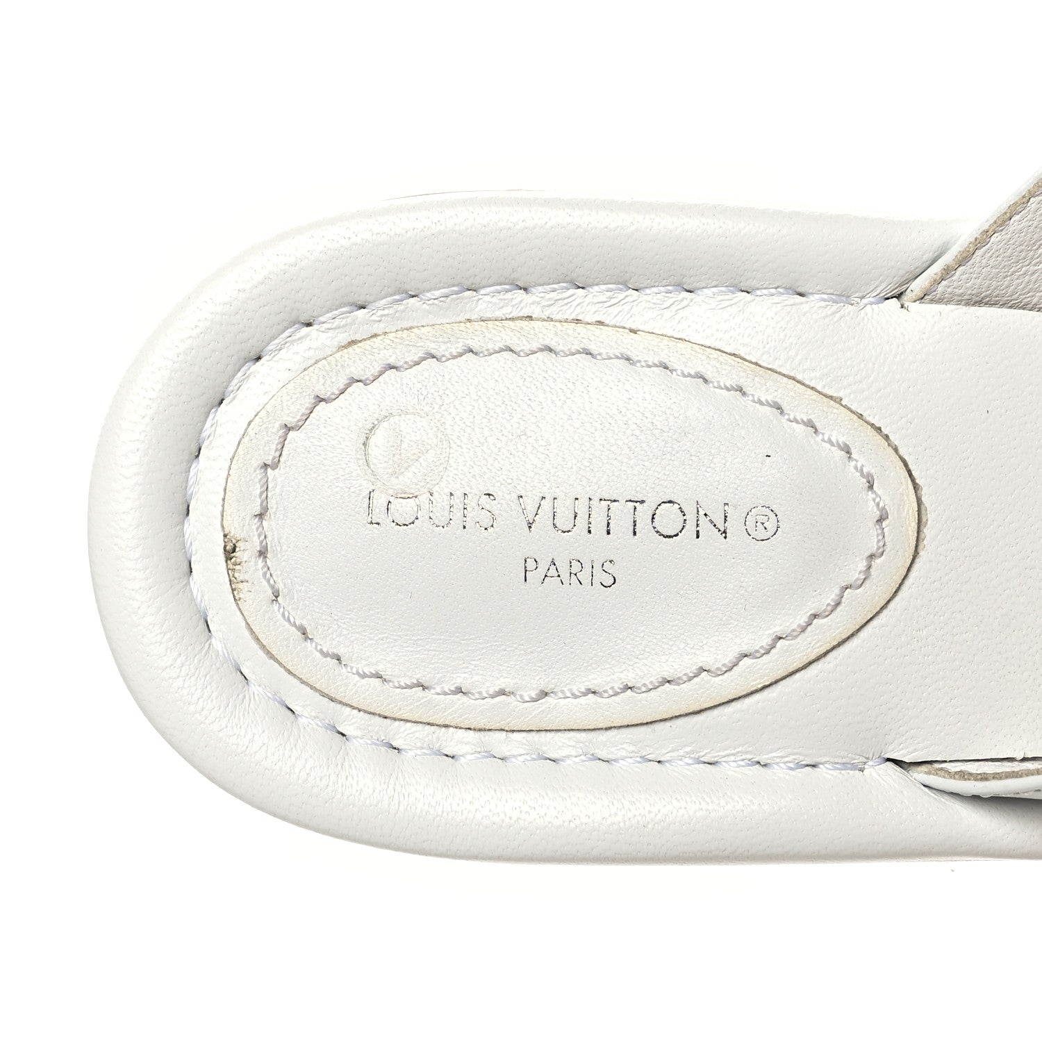 Louis Vuitton Calfskin Signature Thong Sandal 39 White 8 of 8