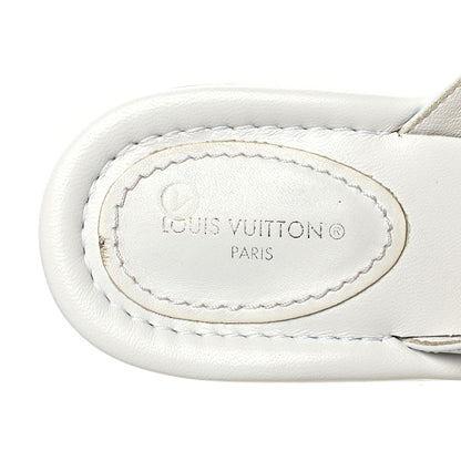Louis Vuitton Calfskin Signature Thong Sandal 39 White 8 of 8