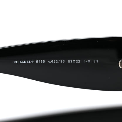 Chanel Acetate Rectangle Sunglasses 5435 Black 5 of 7