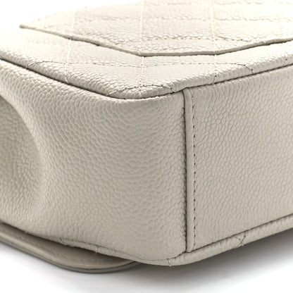 Chanel Caviar Quilted Small CC Filigree Flap Light Beige 10 of 11