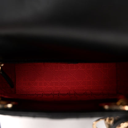 Christian Dior CHRISTIAN DIOR Lambskin Cannage Small My ABCDior Lady Dior Black 5 of 9