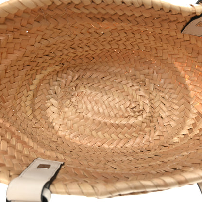 Loewe Raffia Small Basket Tote Bag Natural White 5 of 8