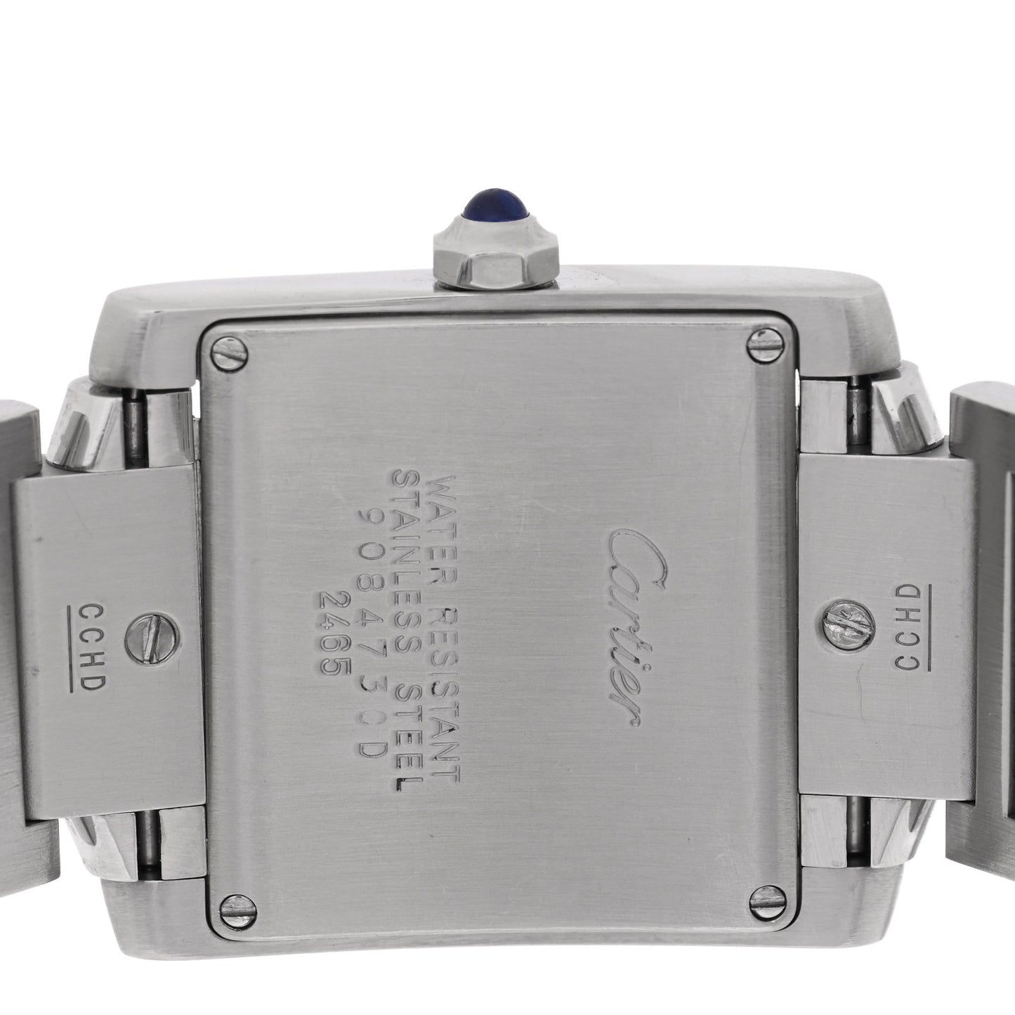 Stainless Steel 25mm Tank Francaise Quartz Watch