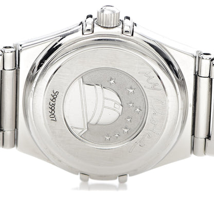 Omega Stainless Steel Diamond 22mm Constellation My Choice Quartz Watch Black 1566.56.00 5 of 6