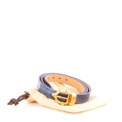 Louis Vuitton Vernis Triple Tour Bracelet Indigo 5 of 7