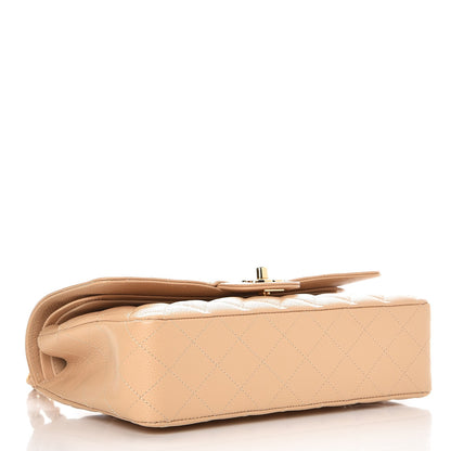 Chanel Caviar Quilted Medium Double Flap Beige Clair 4 of 8