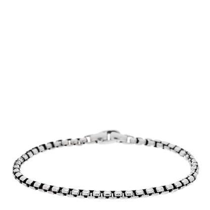 David Yurman Sterling Silver 4mm Box Chain Bracelet 1 of 3