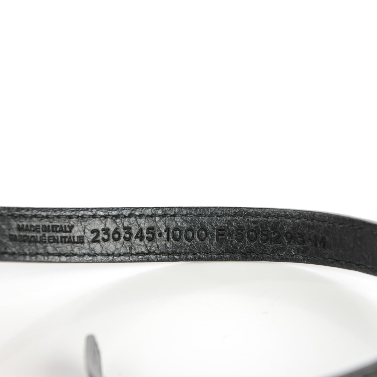 Agneau Giant Silver Hardware Triple Tour M Bracelet Black