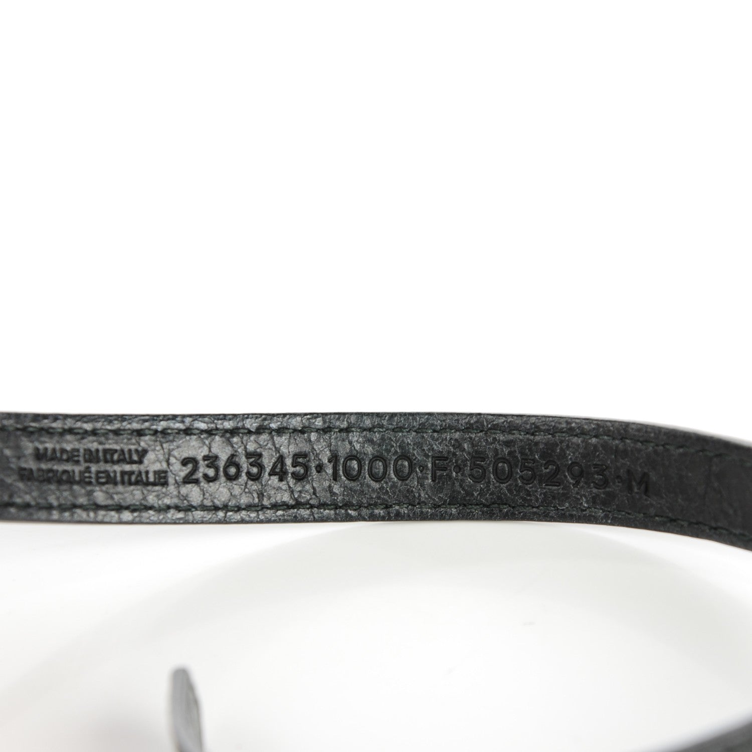 Balenciaga Agneau Giant Silver Hardware Triple Tour M Bracelet Black 7 of 7