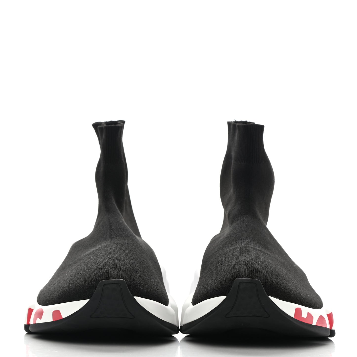 Neoprene Knit Womens Speed Graffiti Sneakers 41 Black White Red