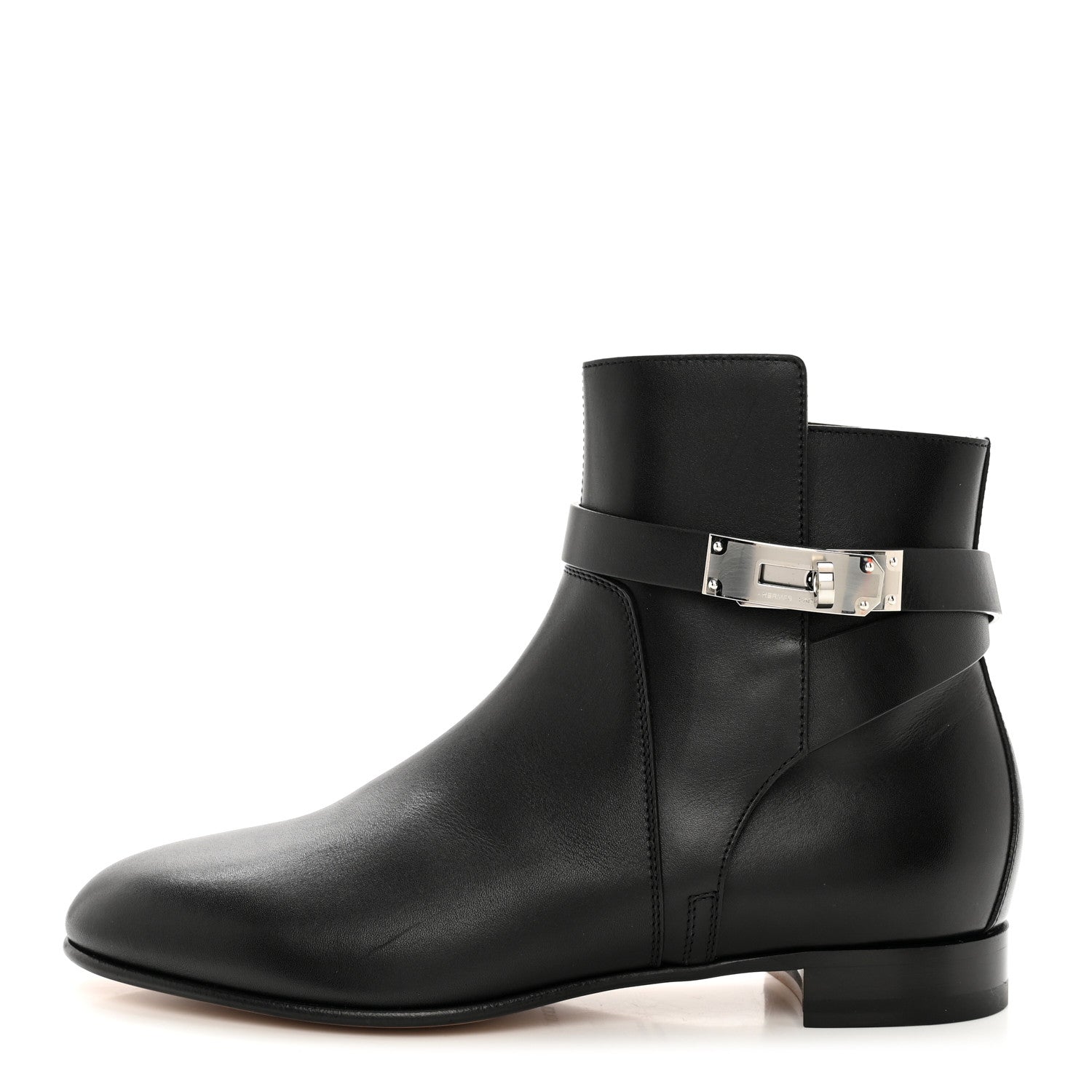 Hermes Calfskin Neo Low Boots 38 Black 1 of 8