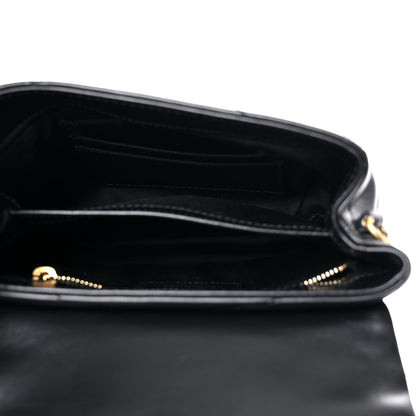 Saint Laurent Calfskin Y Quilted Monogram Toy Loulou Crossbody Bag Black 5 of 12