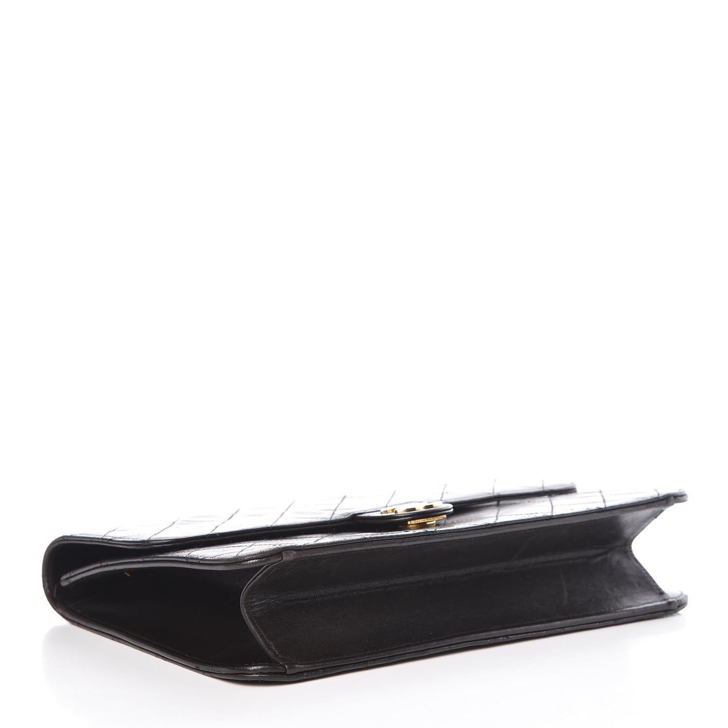 Lambskin Quilted Medium Single Flap Black