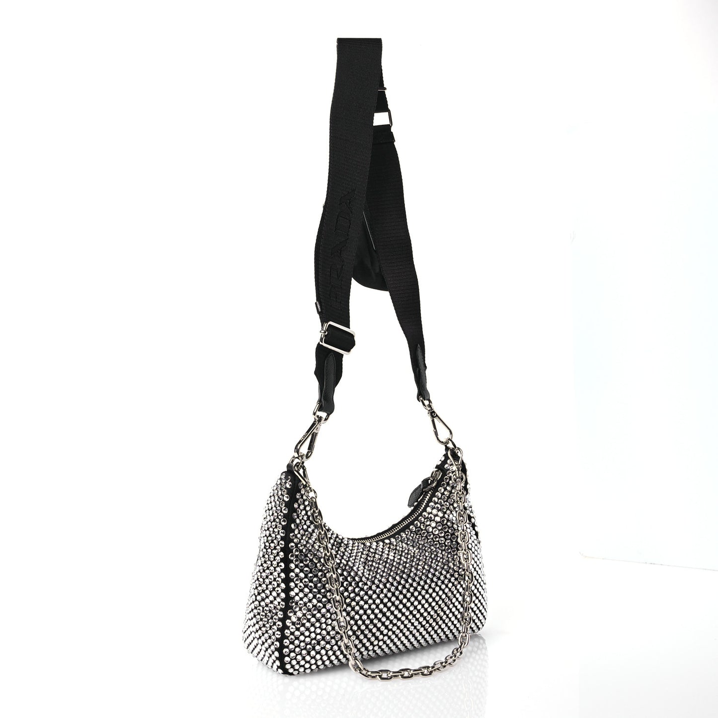 Satin Crystal Re-Edition 2005 Shoulder Bag Cristal
