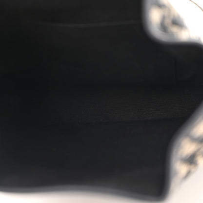 Christian Dior Oblique Calfskin Medium C'est Dior Bucket Bag Blue 5 of 12