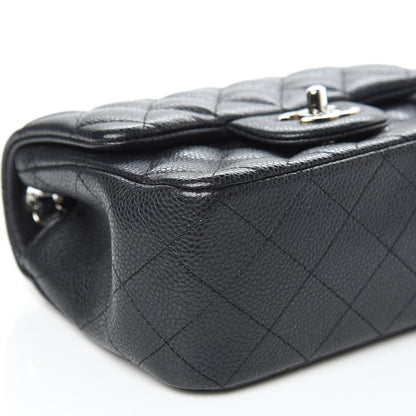 Chanel Pearly Caviar Quilted Mini Square Flap Black 8 of 10