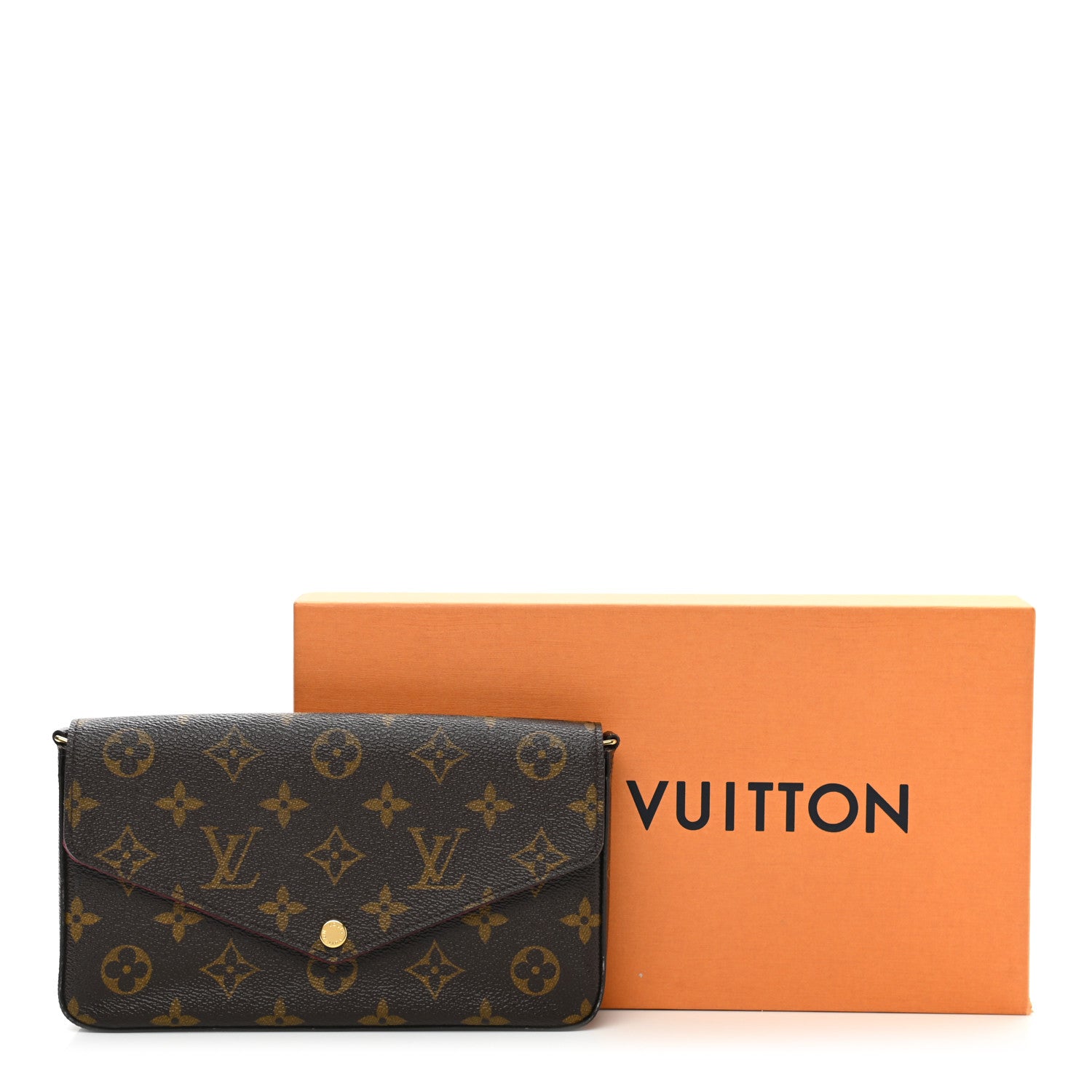 Louis Vuitton Monogram Pochette Felicie Chain Wallet Fuchsia 8 of 8