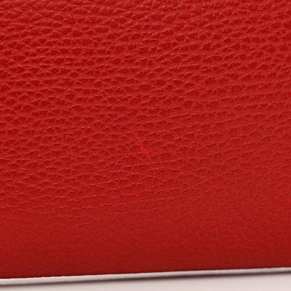 Gucci Calfskin Large Bamboo Clutch Red 8 of 8