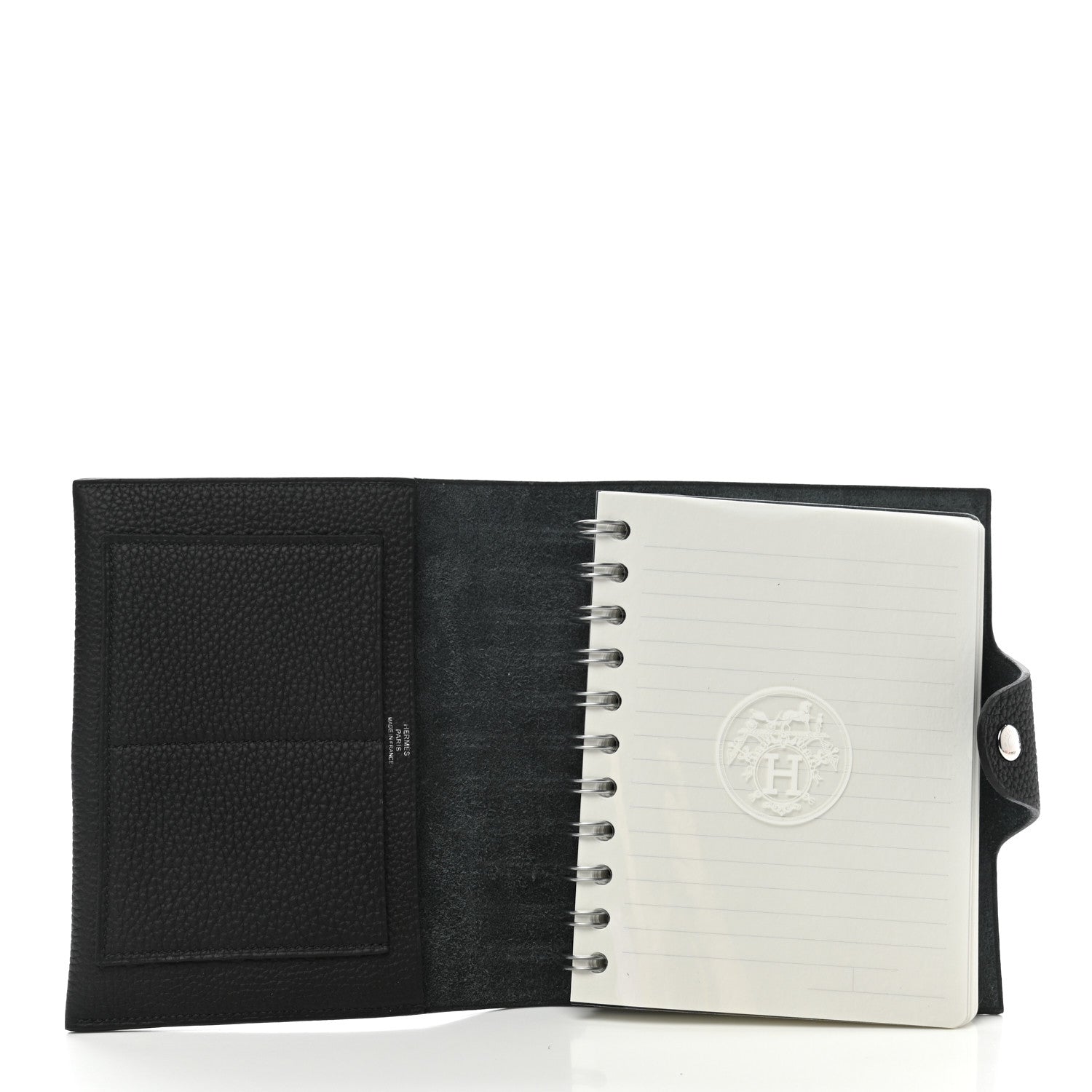 Hermes Togo Ulysse PM Notebook Cover Black 6 of 9